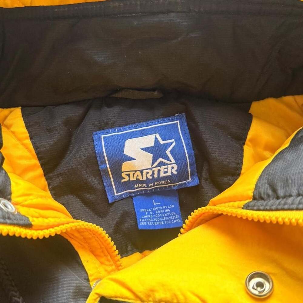 Starter Iowa Hawkeyes Vintage 90s Puffer Pullover Jacket - Picture 5 of 8